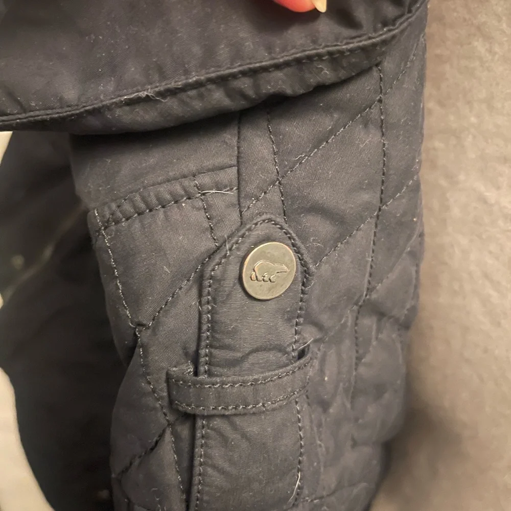 Sorel black goose down moto jacket. - Picture 10 of 16